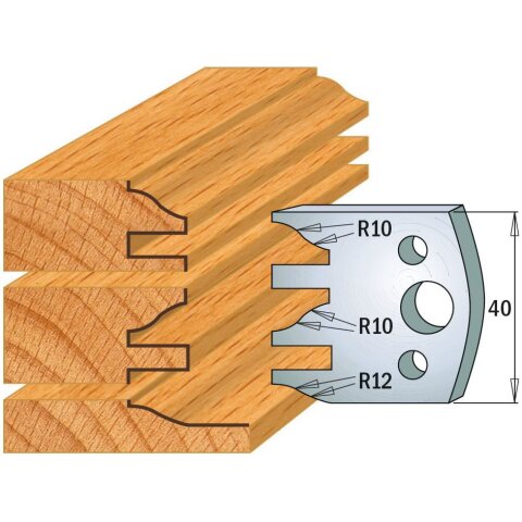 CMT SP Profilmesser (Paar) Profil-Nr. 124, 40 mm - C690.124