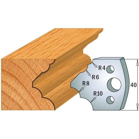 CMT SP Profilmesser (Paar) Profil-Nr. 126, 40 mm - C690.126