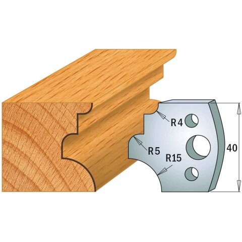 CMT SP Profilmesser (Paar) Profil-Nr. 129, 40 mm