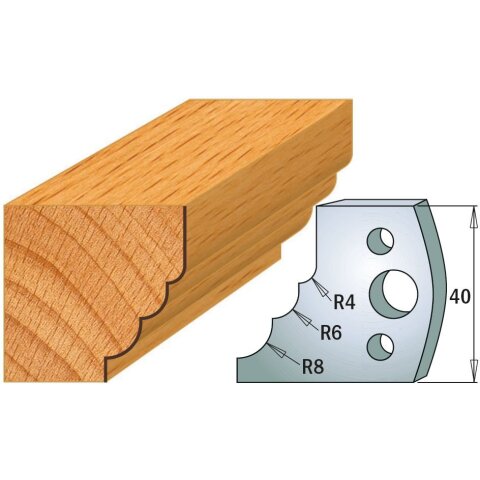 CMT SP Profilmesser (Paar) Profil-Nr. 132, 40 mm - C690.132