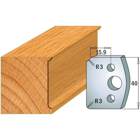 CMT SP Profilmesser (Paar) Profil-Nr. 170, 40 mm