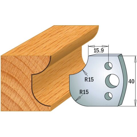 CMT SP Profilmesser (Paar) Profil-Nr. 177, 40 mm