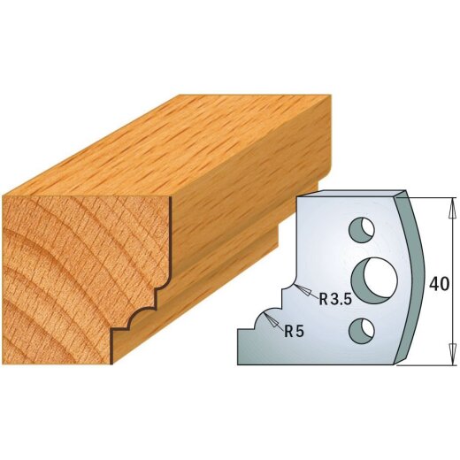 CMT SP Abweiser (Paar) für Profil-Nr. 020 (C690.020, 40 mm)
