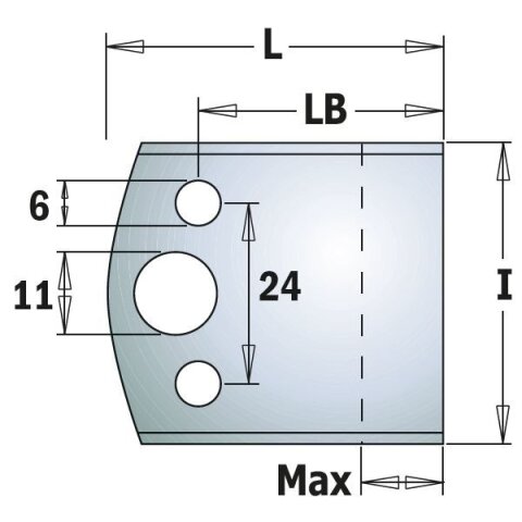 CMT HSS Abweiser (Paar) 40 mm, blank - C691.193