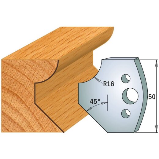CMT SP Profilmesser (Paar) Profil-Nr. 569, 50 mm