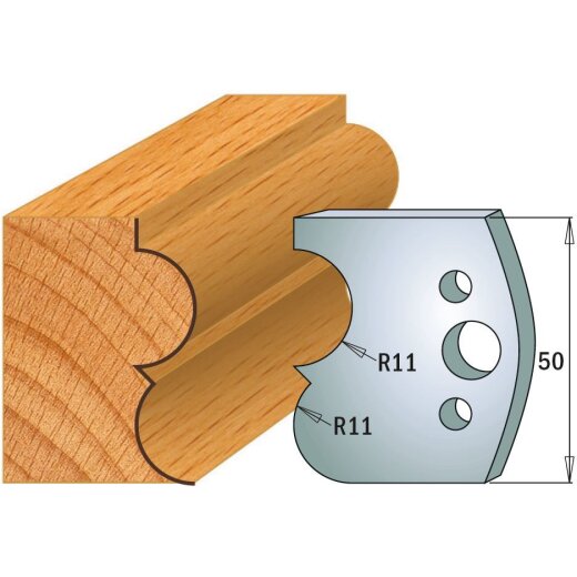 CMT SP Profilmesser (Paar) Profil-Nr. 572, 50 mm