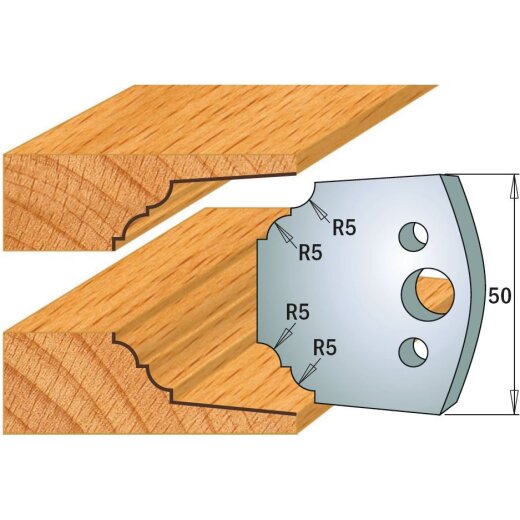 CMT SP Profilmesser (Paar) Profil-Nr. 580, 50 mm