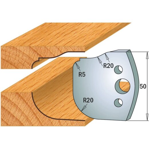 CMT SP Abweiser (Paar) für Profil-Nr. 577 (C690.577, 50 mm)