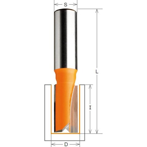 CMT 13mm Rounding cutter Z2 carbide 13x20/57mm Shank 8mm