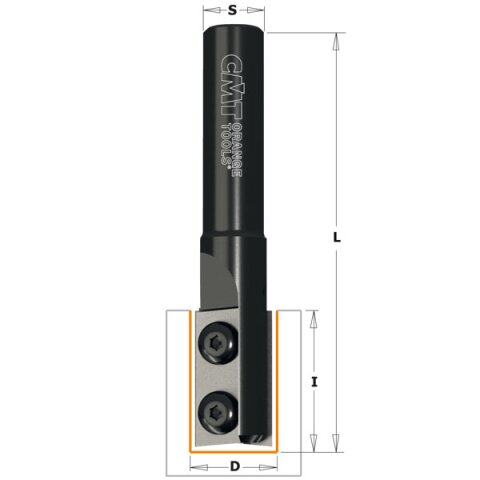 CMT WPL Nutfräser zum Eintauchen - D = 16 mm; I = 28,3 mm; L = 76 mm; S = 8 mm - C654.160.11