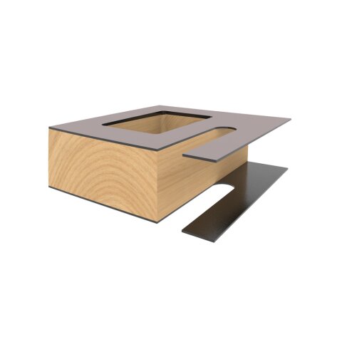 CMT VHW Kopier-Bündigfräser mit Führung D 6mm I 18+18mm L 70mm Z 1+1 S 6mm - C716.061.11