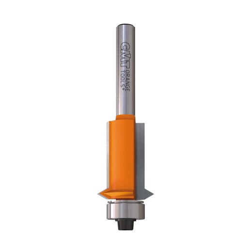 CMT HW Bündig- und V-Nut-Fräser mit Anlaufring D 19 mm d 12,7mm I 25,4mm S 8mm - C953.001.11