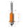 CMT HW Bündig- und V-Nut-Fräser mit Anlaufring D 19 mm d 12,7mm I 25,4mm S 8mm - C953.001.11