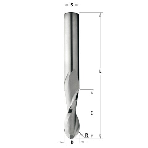 CMT VHW Hohlkehlfräser R = 6 mm D = 12 mm I = 35 mm S = 12 mm - C199.120.11