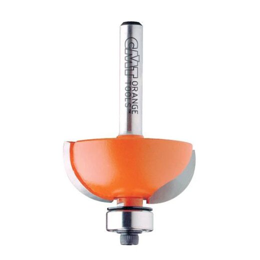 CMT HW Hohlkehlfräser mit Anlaufring - R = 4,75 mm; D = 22,2 mm; I = 12,7 mm; S = 6 mm - C737.190.11