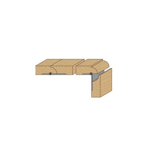 CMT HW Hohlkehlfräser mit Anlaufring - R = 4,75 mm; D = 22,2 mm; I = 12,7 mm; S = 6 mm - C737.190.11