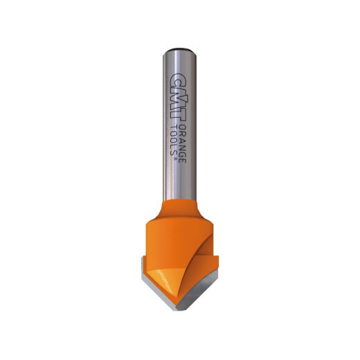 CMT HW V-Nutfräser für Alucobond® - D = 18 mm; I = 7,45 mm; A = 90°; S = 6 mm