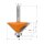 CMT 45° Chamfer cutter "736.420.11" Z2 carbide 45x18/60.20mm S6mm ball bearing guide