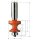 CMT HW Halbstabfräser mit Anlaufring - R = 6,35 mm; D = 28,6 mm; B = 12,86 mm; I = 22,2 mm; S = 8 mm - C961.064.11
