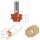CMT HW Gehrungs- Verleimfräser-Set 22,5° (2 teilig) - T = 9,5 mm / 19 mm; D = 37,3 mm; I = 22,2 mm; A = 22.5°; S = 8 mm - C955.005.11