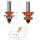 CMT HW V-Nut und Federverbindungs-Set (2 teilig) - D = 44,4 mm; T = 19 mm / 25,4 mm; S = 12 mm - C955.506.11