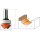 CMT HW Tauchprofilfräser mit Schaft-Anlaufring - D = 31,7 mm; R = 4 mm; I = 13 mm; S = 12 mm - C948.817.11B