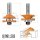 CMT HW Konter- und Profilfräser-Set (2 teilig) - D = 44,4 mm; T = 18 mm / 22 mm; S = 12 mm - C991.503.11