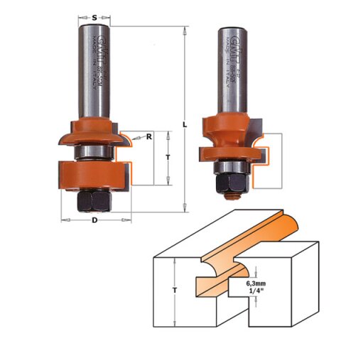 CMT HW Konter- und Profilfr&auml;ser-Set (2 teilig) - D =...