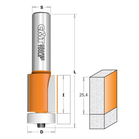 CMT HW B&uuml;ndigfr&auml;ser Delrin&reg;-Anlaufring - D...