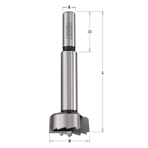 CMT 12mm SP Forstnerbohrer 12x60/90mm Z2/V2 Schaft 8mm