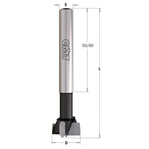 CMT 31mm Zylinderkopfbohrer HW Z2/V2 Schaft=10mm GL=90