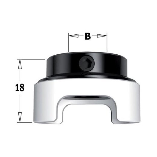 CMT Anschlagring mit Delrin®-Hülse - B = 12 mm - C541.121.00