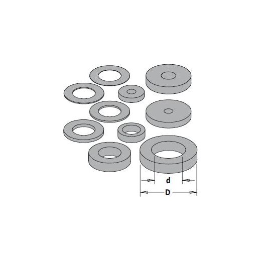 CMT Distanzring - B = 8 mm; D = 14,7 mm; Dicke = 4 mm