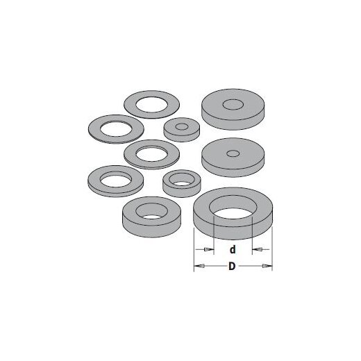 CMT Distanzring - B = 8 mm; D = 14 mm; Dicke = 0,3 mm