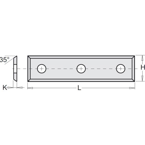 CMT Wendeplatte - Abmessung = 50 x 9 x 1,5; Winkel =...