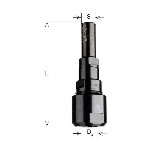 CMT Verlängerung - S = 12 mm; D = 12 mm; L = 88 mm - C796.002.00
