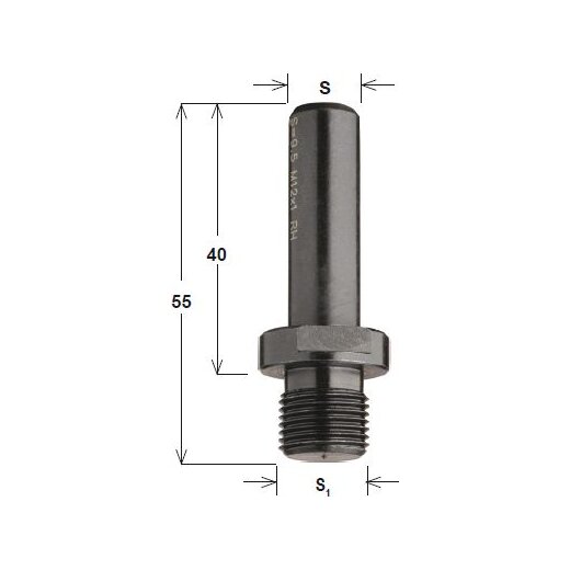 CMT Reduktion - S = 12 mm; S1 = M12x1 mm