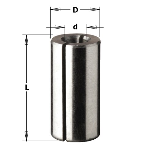 CMT Spann- und Reduzierhülse - B = 6 mm; D = 8 mm; L = 25 mm - C799.060.00