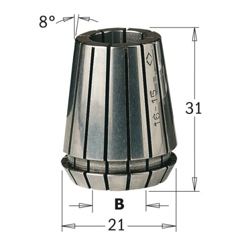 CMT Spannzange ER20 - D3 = 8 mm - C184.080.20