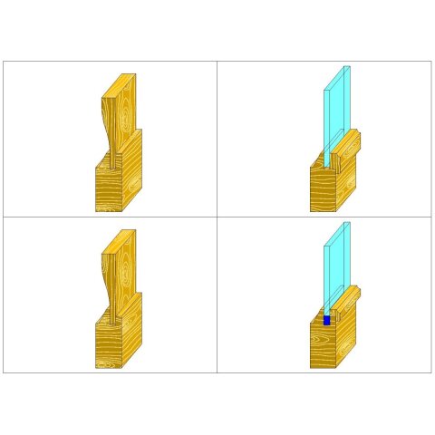 Aigner PM-Möbeltür-Konterprofilfräserset, C010