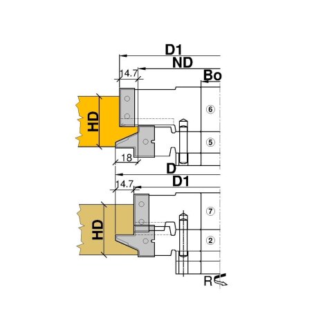 Aigner WM-Fügefräser Nr. 7, C031-7