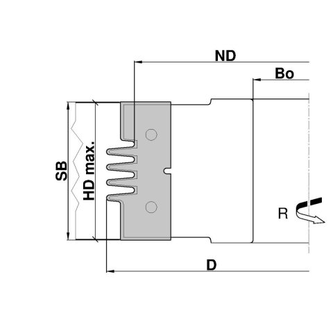 Aigner PM-Verleimfräser "Softline" 2 Nasen, C110-2N