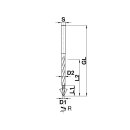 Aigner VHW-Stufenbohrer für Einbohrbänder, C173-09R