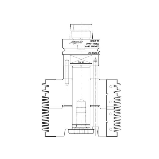 Aigner PM-Verleimprofilfräser Negativ Linkslauf für CNC, C195-NL