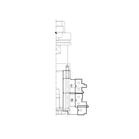 Aigner PM-Fräsersatz für Möbeltüren Längs/Konter (Fase) für CNC, C217