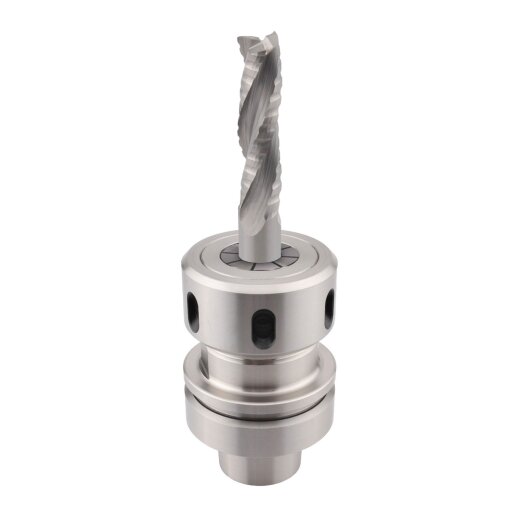 Aigner 12mm solid carbide roughing/finishing cutter "C264" Z3 12x42/90mm S12 right upcut HSK-F 63 collet chuck