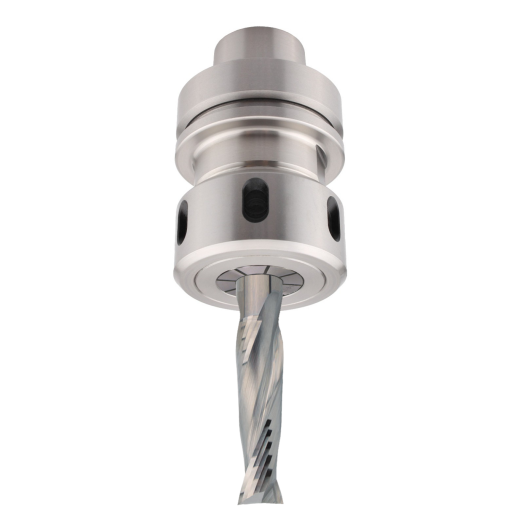 Aigner VHW-Schlichtfräser 12x42/90mm S12 Z2 rechts negativer Drall HSK-F 63 Spannzangenfutter