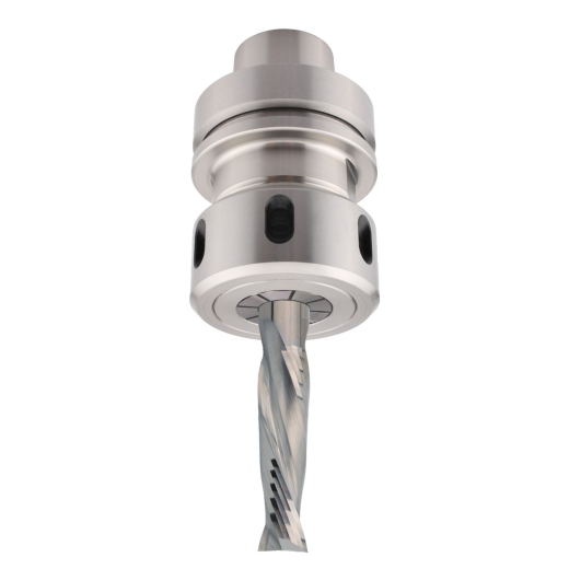 Aigner VHW-Schlichtfräser 20x55/115mm S20 Z2 links positiver Drall HSK-F 63 Spannzangenfutter