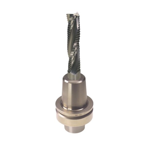 Aigner 16mm solid carbide roughing cutter "C266" Z3 16x55/110mm S16 rechts downcut HSK-F 63 Shrink chuck
