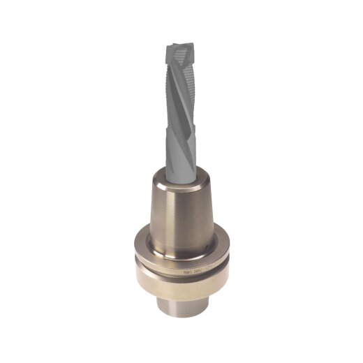 Aigner 20mm solid carbide roughing/finishing cutter "C272" Z2+2 20x75/140mm S20 right up&downcut HSK-F 63 Shrink chuck